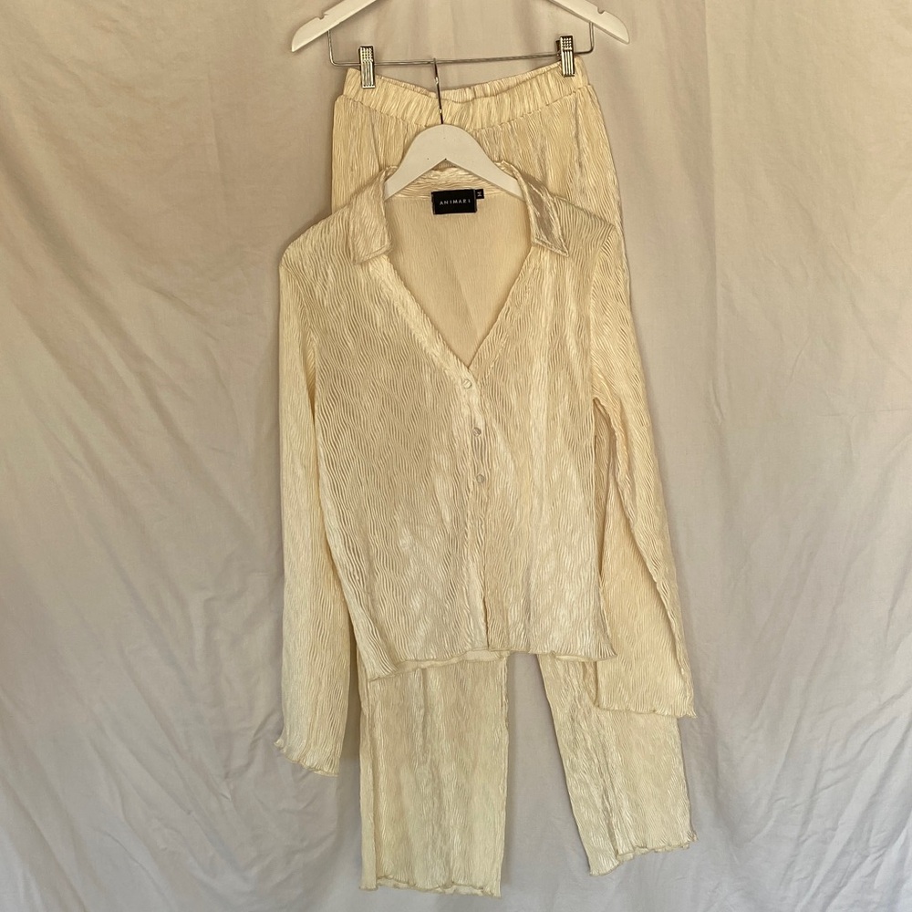 Cream Women's Pants & Jumpsuit Set